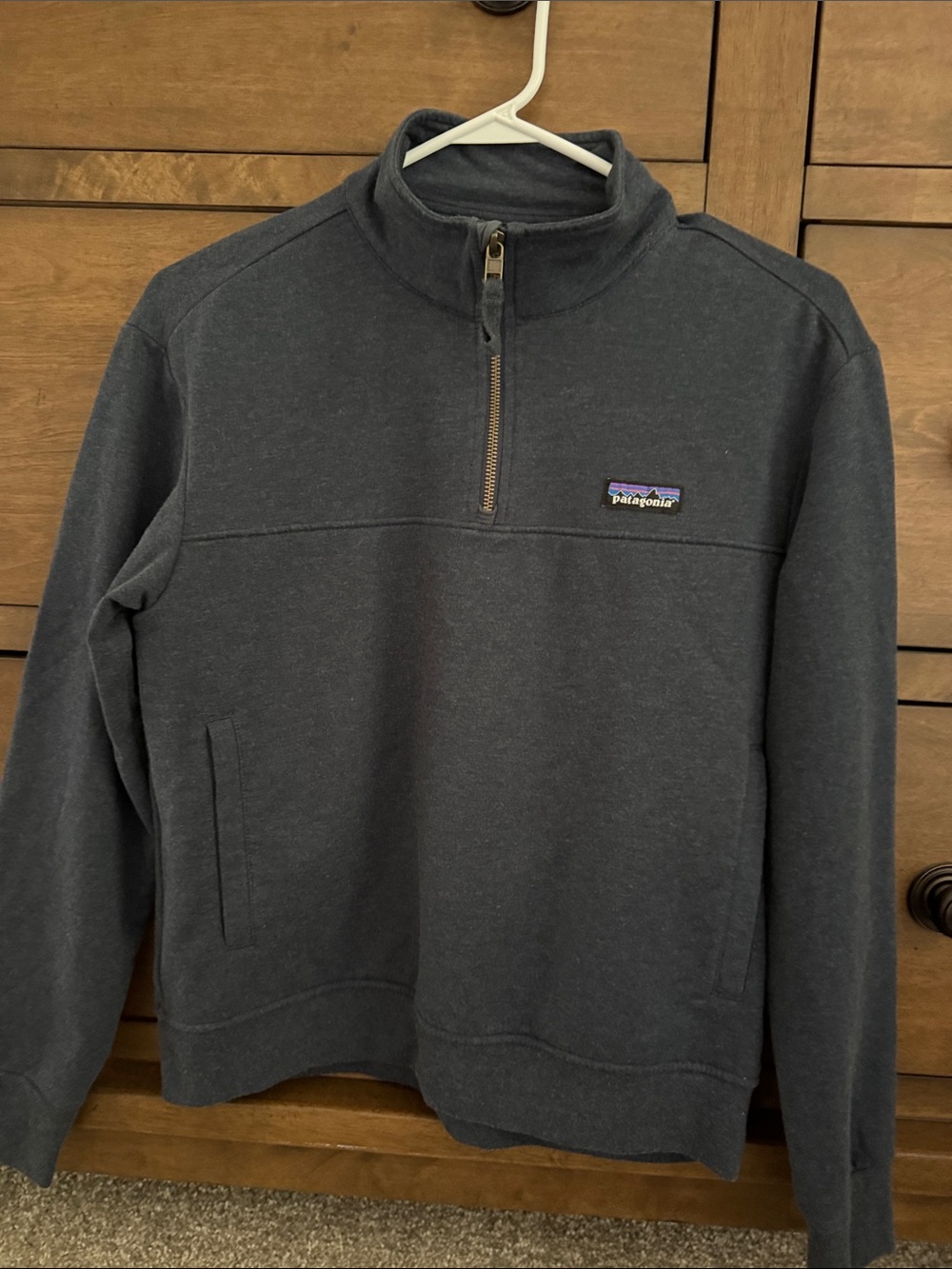 Patagonia Women's Quarter-Zip Pullover Sweater - Navy